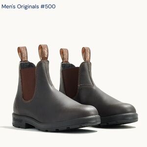 Blundstone 500 Men’s Dark Brown Chelsea Boots Slip On Size 9.5